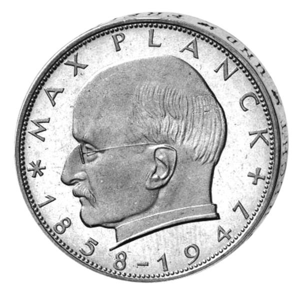 2 Deutsche Mark Max Planck - Vorderseite Münze