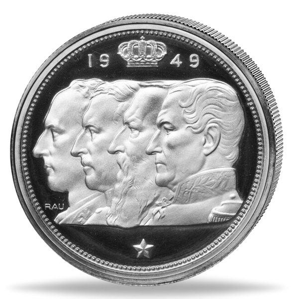 100 Belgische Francs "4 Könige" - Münze Vorderseite