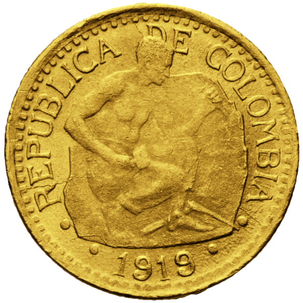 5 Peso Gold Steinschläger - Vorderseite Münze