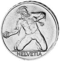 5 Schweizer Franken St Jacob 1944 - Münze Vorderseite 5 Schweizer Franken St Jacob 1944 - Münze Vorderseite