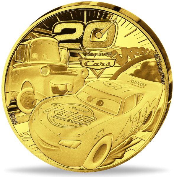 Frankreich, 50 Euro CARS, 2026, Gold, PP, im Etui - Münze Vorderseite