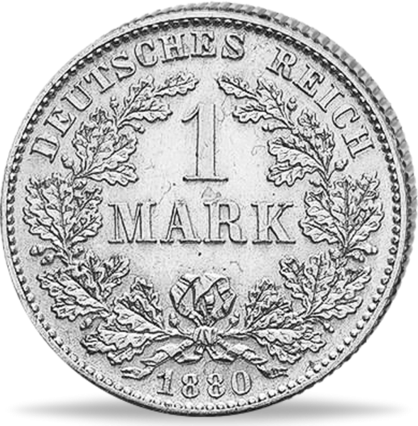 1 Mark Silbermünze des Deutschen Kaiserreichs - Vorderseite Münze