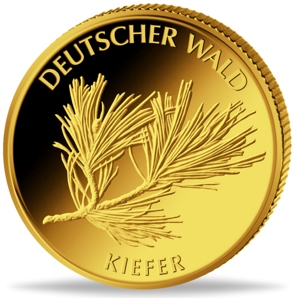 20 Euro Deutscher Wald - Kiefer - Münze Vorderseite
