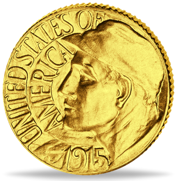 1 Dollar Panama Pacific Expo - Vorderseite Münze