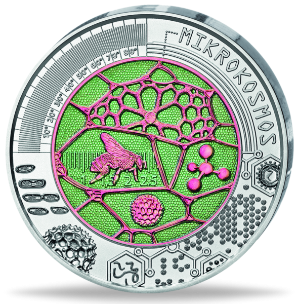 25 Euro Niobmünze „Mikrokosmos" 2017