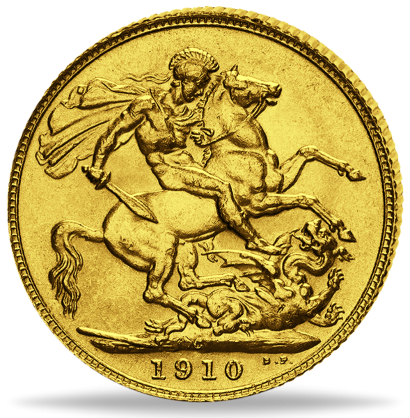 1 Sovereign 1910 (Ottawa Mint), König Edward VII. (ss/vz) - Münze Vorderseite