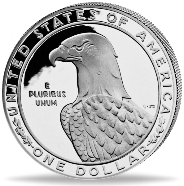 1 Dollar Olympia Los Angeles - Rückseite Münze