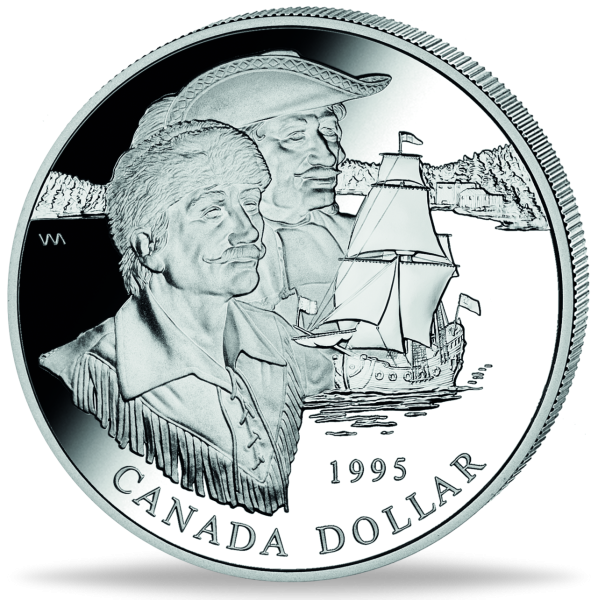 1 Kanadischer Dollar Hudson Bay Company - 1995 - Münze Vorderseite