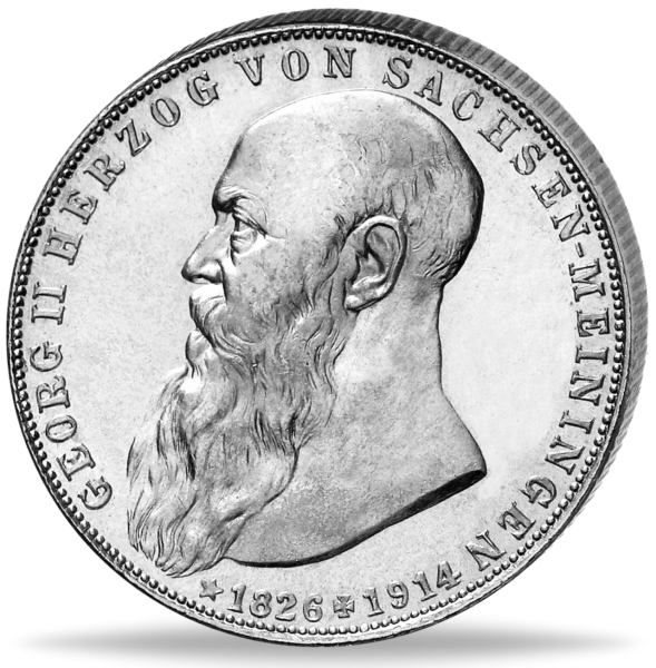 2 Mark Tod von Georg II. - Vorderseite Münze