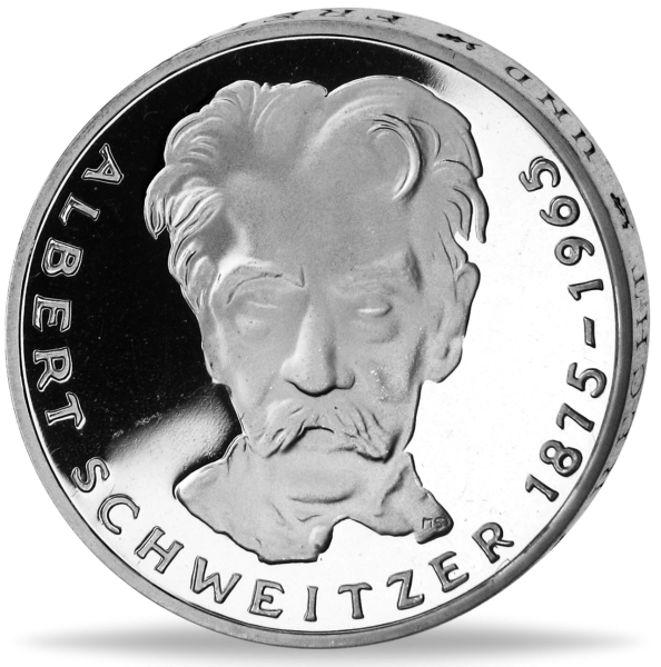 5 DM 1975 Albert Schweitzer - Vorderseite deutsche BRD Münze