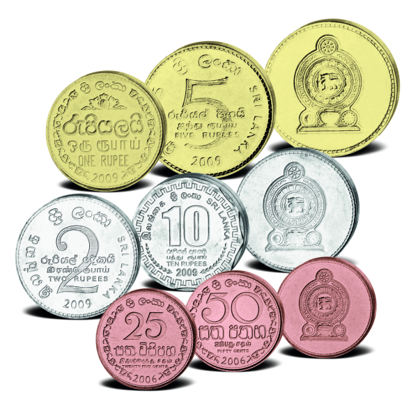 18,75 Rupien Kursmünzensatz Sri Lanka - Gruppenbild