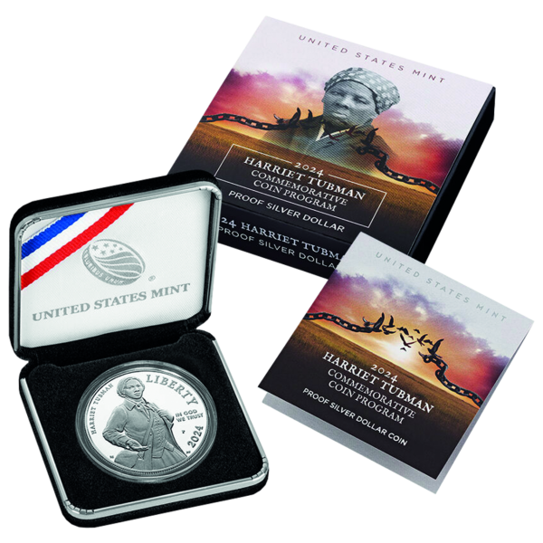 USA 1 US-Dollar „Harriet Tubman“ - Silber Polierte Platte - Kassette