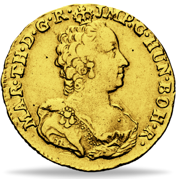 Souverain d'Or 1752 Habsburg Bruegge - Münze Vorderseite