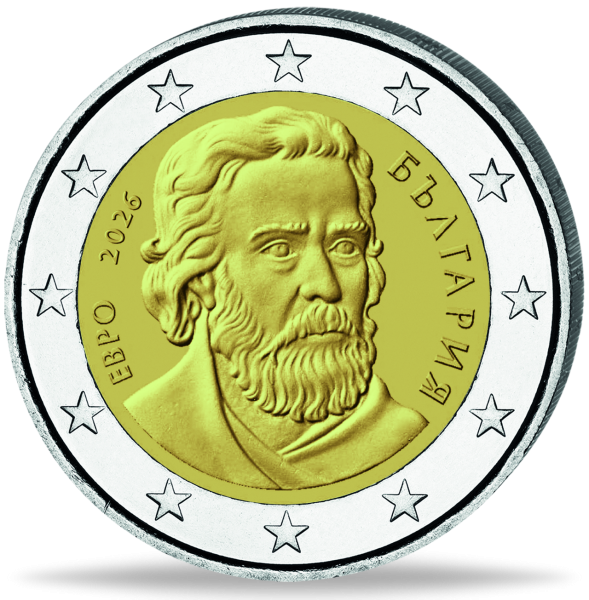 Bulgarien, 2 Euro Kursmünze, 2026, bfr. -  Münze Vorderseite