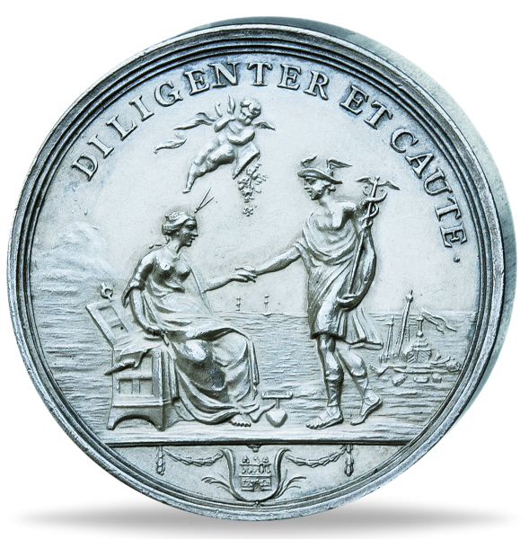 Silber-Gedenkprägung 1722, Assecuranz-Compagnie - Silber - Münze Vorderseite