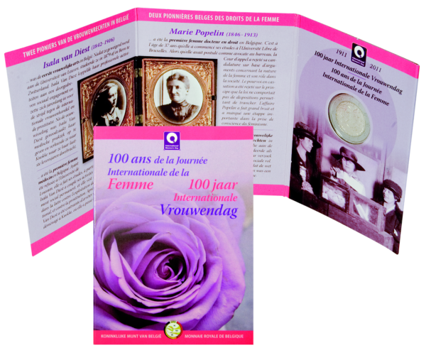 2 Euro „Weltfrauentag“ in Sammelmappe