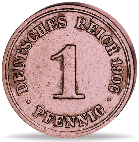 1 Pfennig 1890-1916 großer Adler Jäger 10 - Münze Vorderseite