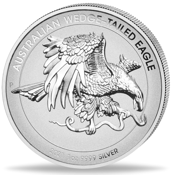 Australien, 1 Dollar 2021, Keilschwanzadler - Münze Vorderseite
