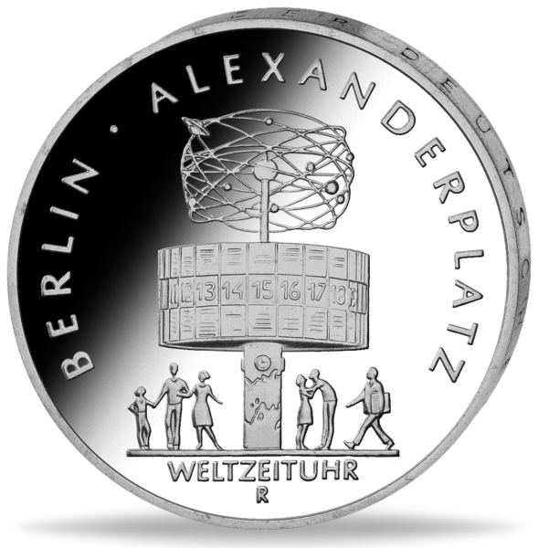 5 Mark der DDR Berlin Alexanderplatz - Münze Vorderseite