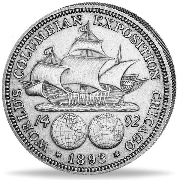 2 Dollar Columbian Exposition - Vorderseite Münze