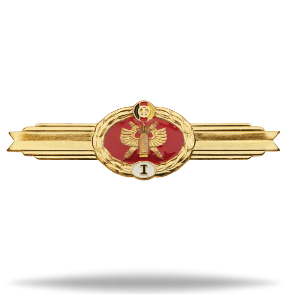 Klassifiziertes Abzeichen der Artillerie - Anstecknadel Vorderseite