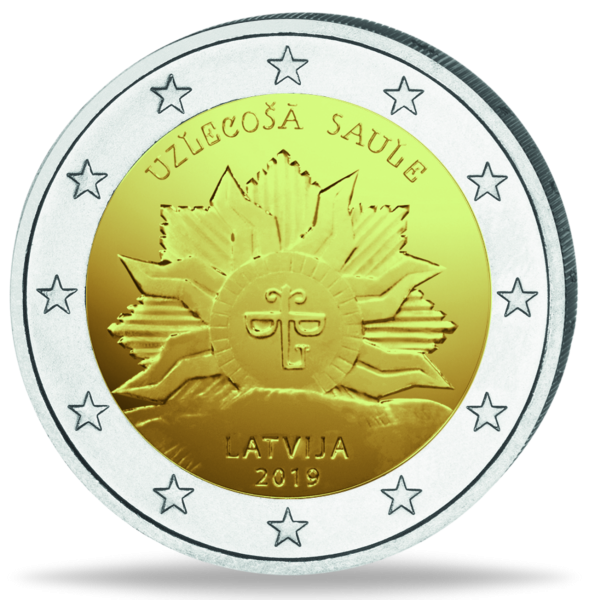 2 E Wappen Aufgehende Sonne - Münze Vorderseite