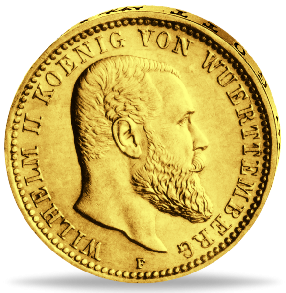 20 Mark Wilhelm II. - Vorderseite historische Münze
