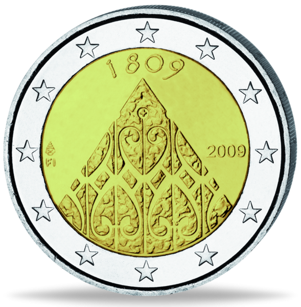 Finnland, 2 Euro Autonomie, 2009, PP im Etui - Münze Vorderseite