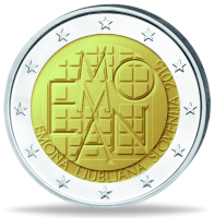 2 Euro Emona - Ljubljana - Münze Vorderseite 2 Euro Emona - Ljubljana - Münze Vorderseite