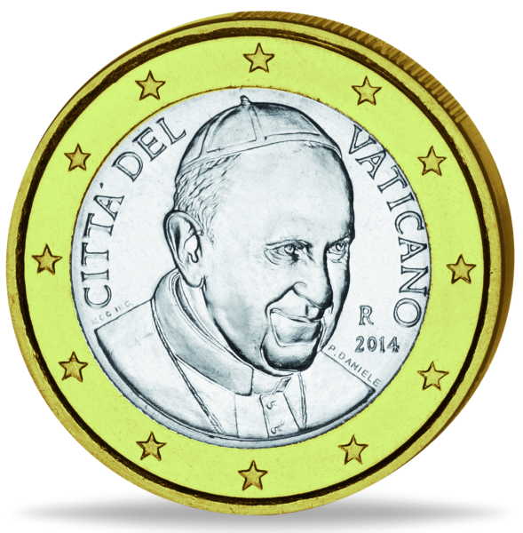 1 Euro „Vatikan“ 2014 - Münze Vorderseite