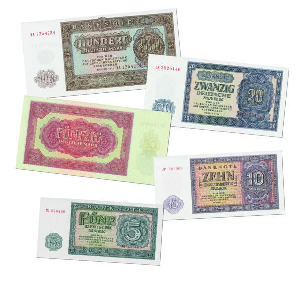 185 Mark-Banknotensatz DDR 1955