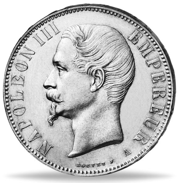 5 FF Napoleon III o.Kr.1854-59 - Münze Vorderseite