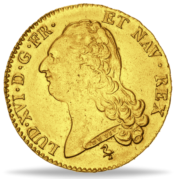 1 Louis d'or „König Ludwig XVI.“ - Gold - Münze Vorderseite