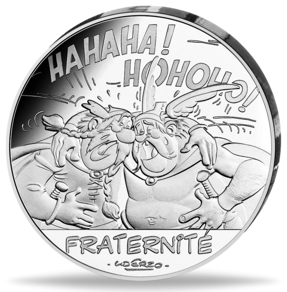 10 Euro Asterix Belgier - Vorderseite Münze