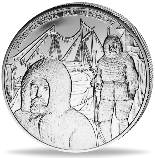 Österreich, 20 € Polarexpedition, 2005, PP - Münze Vorderseite