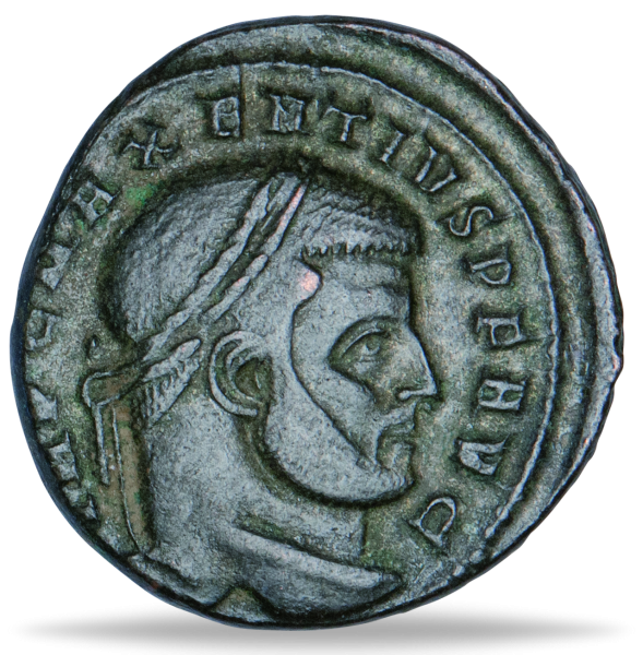 Follis Maxentius - Vorderseite Münze