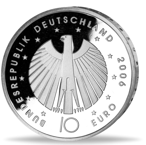 10 Euro FIFA Fußball-WM - Rückseite Münze