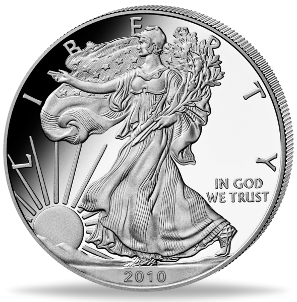 1 Dollar American Eagle 1 Unze Silber - Münze Vorderseite