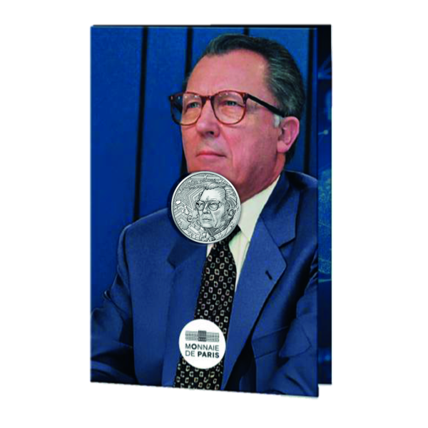 10 Euro 100 Jahre Jacques Delors, 2025, Silber, in Coincard - Münze in Coincard