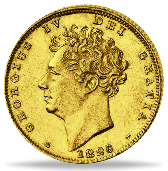 1/2 Pfund Georg IV. 1826-28 - Münze Vorderseite