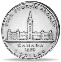1 CAN-Dollar Parlament - Vorderseite Münze 1 CAN-Dollar Parlament - Vorderseite Münze