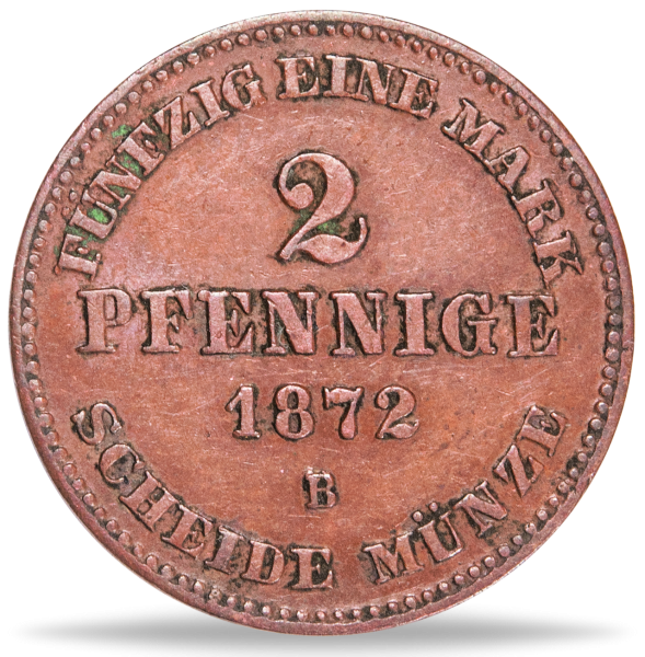 2 Pfennig Mecklenburg-Schwerin - Münze Vorderseite