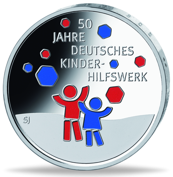 20 Euro 50 Jahre Kinderhilfswerk - Münze Vorderseite
