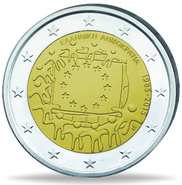 2 Euro Europaflagge - Münze Vorderseite
