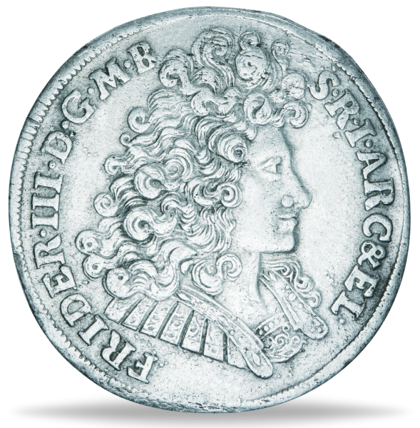 Gulden Friedrich III. als König - Münze Vorderseite