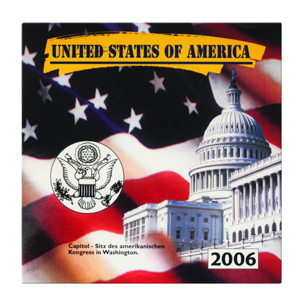 5 x 25 Cent US-Quarter-Serie - Satzbild in Blister (geschlossen)