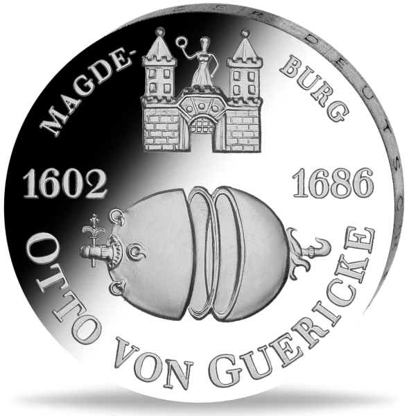 10 Mark der DDR Otto von Guericke - Münze Vorderseite