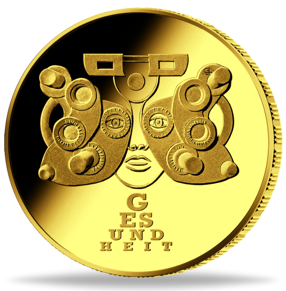 50 Euro Gold "Gesundheit" PuW - Münze Vorderseite