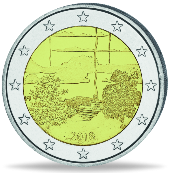 2 Euro Finnische Saunakultur - Münze Vorderseite