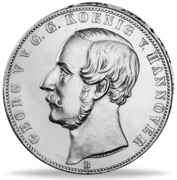 Doppeltaler Georg V. Thun 173 - Münze Vorderseite